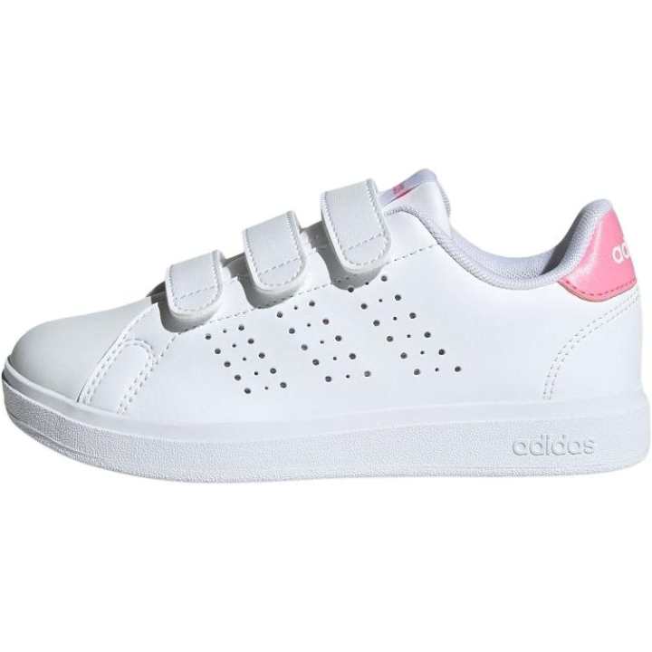 Adidas Adidas ADVANTAGE BASE 2.0 Comfortable Slip Resistant Abrasion Resistant Low top Kids' Skateboarding Shoes White Kids'