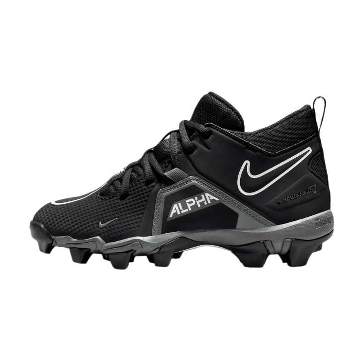 Nike Nike 7W NIKE ALPHA Slip Resistant Mid top Kids' Soccer Shoes Black Kids'