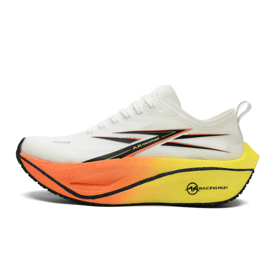A.Knackfuss Carbon Speed 6.0 Pro Low top Running Shoes White Orange Unisex