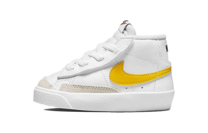 Nike Nike Blazer '77 Slip Resistant Cushioning Slip Resistant Cushioning Mid top Toddler Shoes White Yellow
