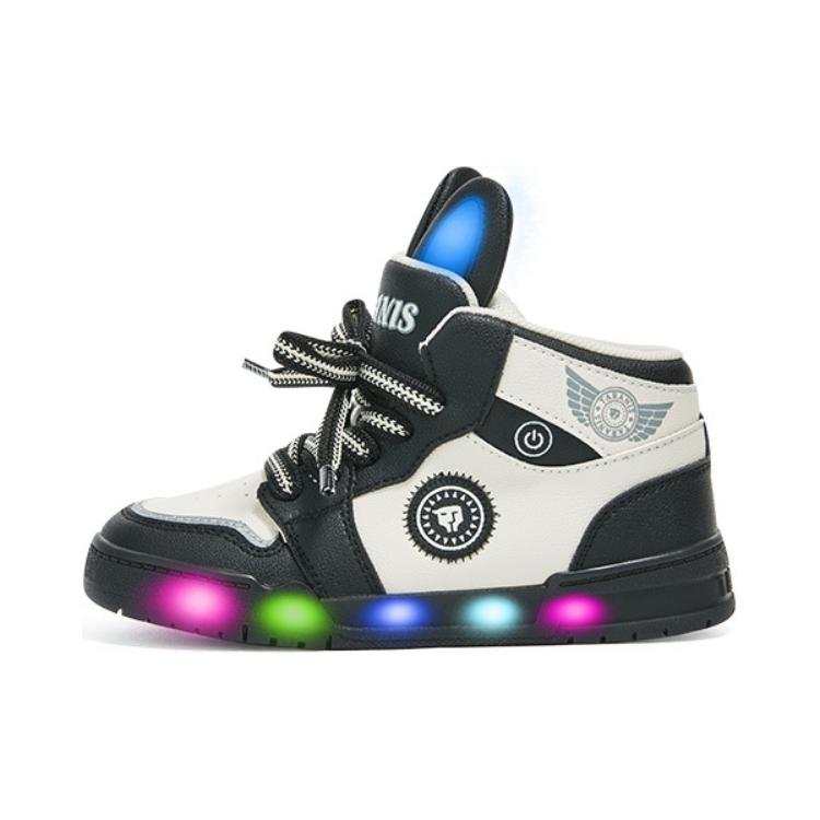 TARANIS Preschool Flashlight Shoes Collection Comfortable Cushioning Mid top Kids' Skateboarding Shoes