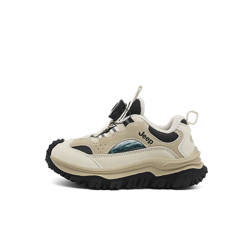 Jeep Insulated Shoes Khaki Brown/Obsidian Black Kids'