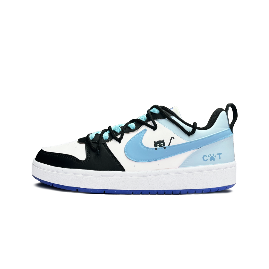 Nike Nike Court Borough Sweet And Cool Kitten Synthetic Leather Slip Resistant Breathable Abrasion Resistant