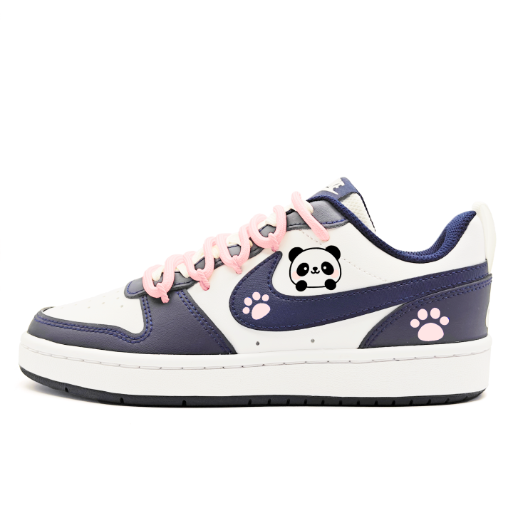 Nike Nike Court Borough Peach Panda 2 Low 2 Synthetic Leather Abrasion Resistant Slip Resistant
