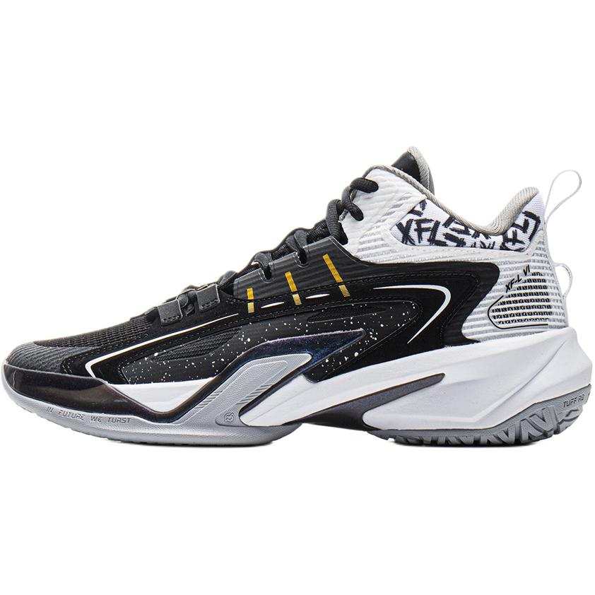 Li-Ning YOUNG Li Ning YOUNG Basketball Low top Basketball Shoes Black/Standard White Teenagers