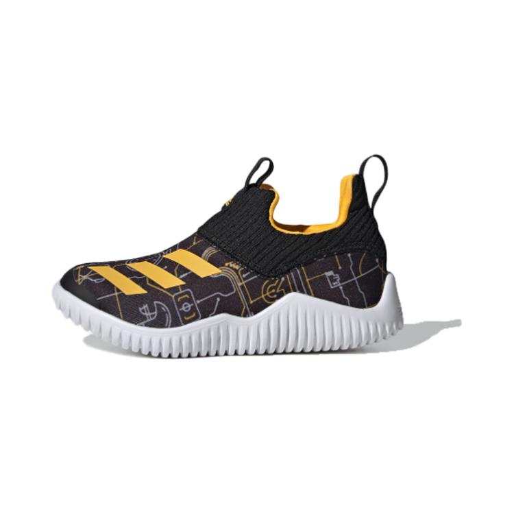 Adidas Adidas Rapidazen 2 C Cushioning Balance Low top Kids' Running Shoes Black Yellow Children Aged 3 7 Years Old