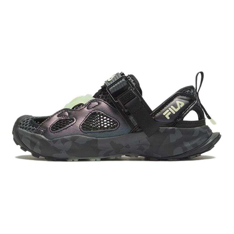 FILA KIDS Slip Resistant And Breathable Children's Sandals Black Gray