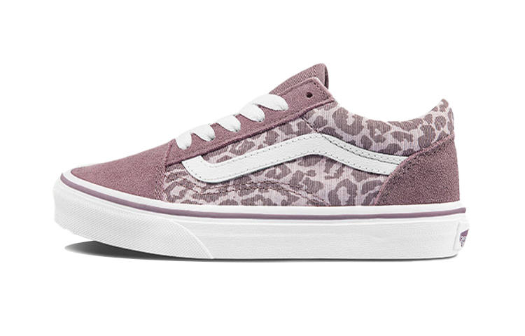 Vans Old Skool Canvas Low top Kids' Skateboarding Shoes Pink Purple Children Aged 3 7 Years Old