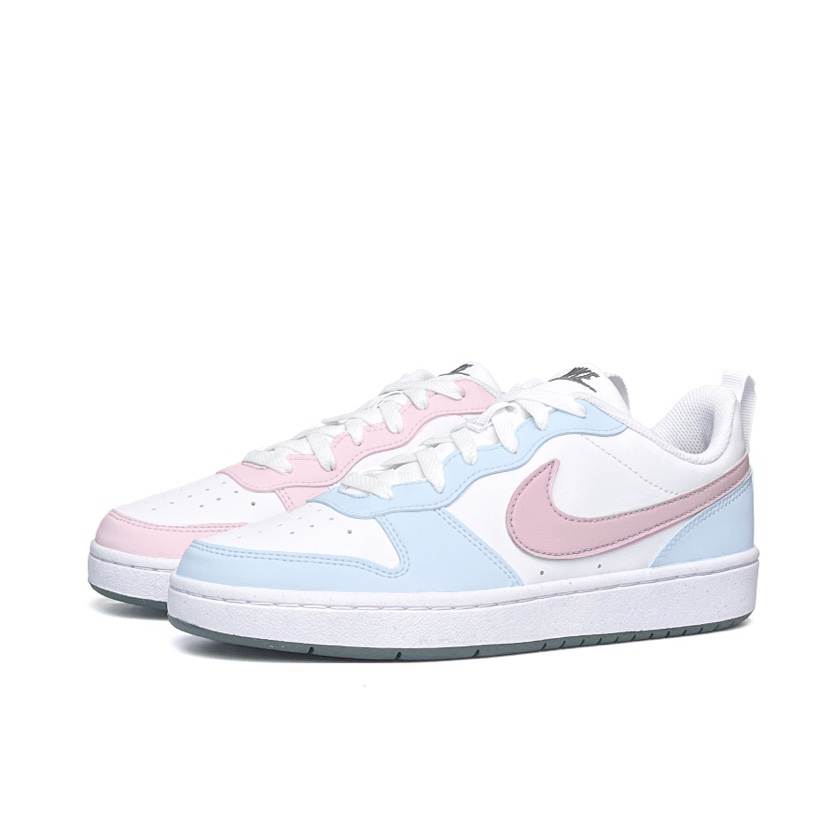 Nike Nike Court Borough Slip Resistant Abrasion Resistant Low top Kids' Skateboarding Shoes Blue Teenagers