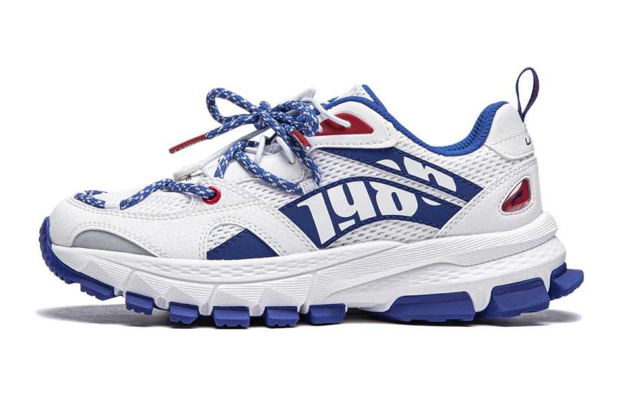 Li-Ning YOUNG Li Ning YOUNG Sports Life Collection Mid top Casual Shoes White Blue Unisex