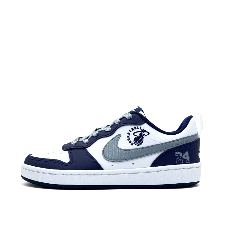 Nike Nike Court Borough 24boss Synthetic Leather Slip Resistant, Abrasion Resistant, Lightweight Cushioning Low top