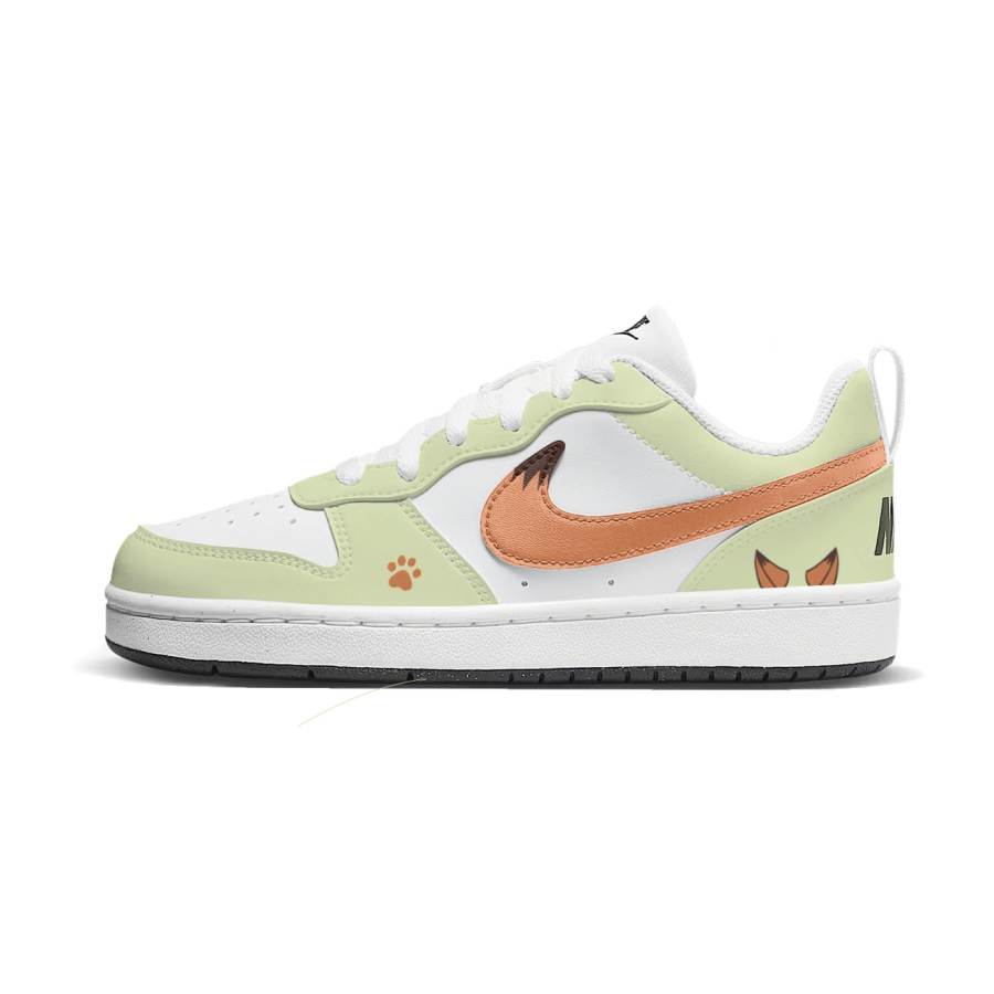 Nike Nike Court Borough Charming And Handsome Fox Low top Kids' Skateboarding Shoes Green Teenagers