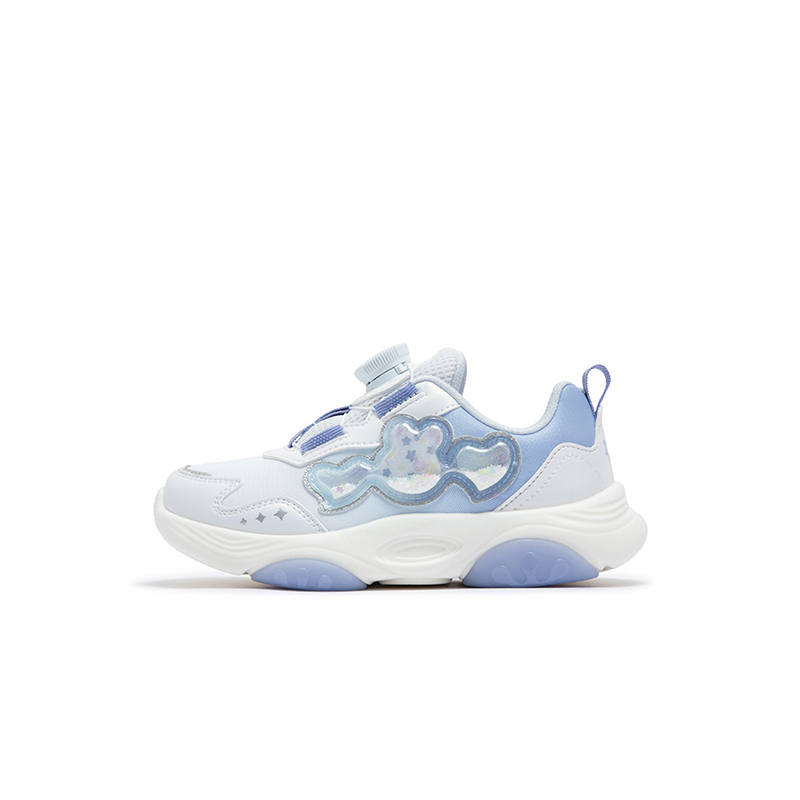 XTEP Synthetic Leather Slip Resistant Support Low top Kids Lifestyle Shoes Xtep White Technology Light Purple Kids'