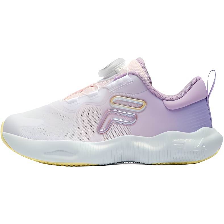 FILA KIDS BOA Cloud Walk 2 Rebound Breathable Rebound And Breathable Low top Kids' Training Shoes Pink Purple