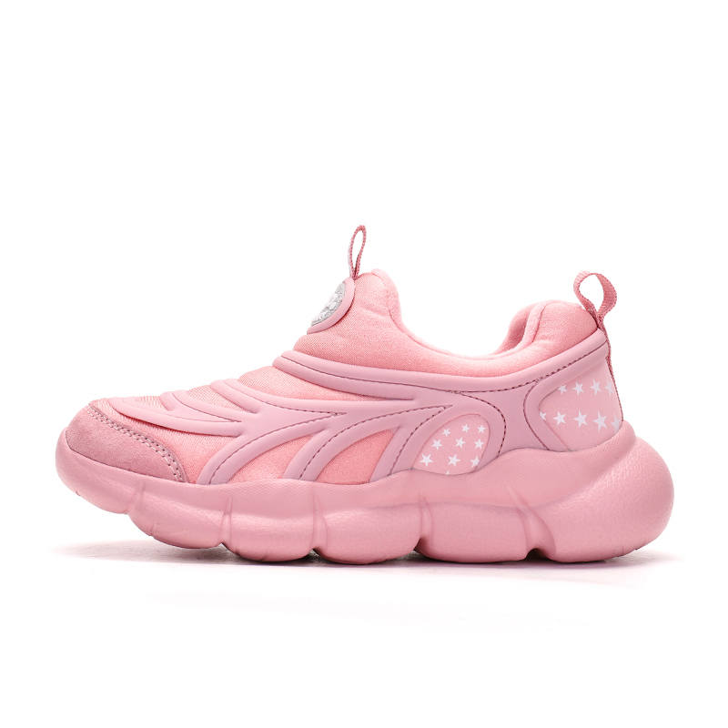 Jeep Caterpillar Style, Slip on, Fleece Lined Thin Cotton, Comfortable Low top Kids Lifestyle Shoes Pink Kids'