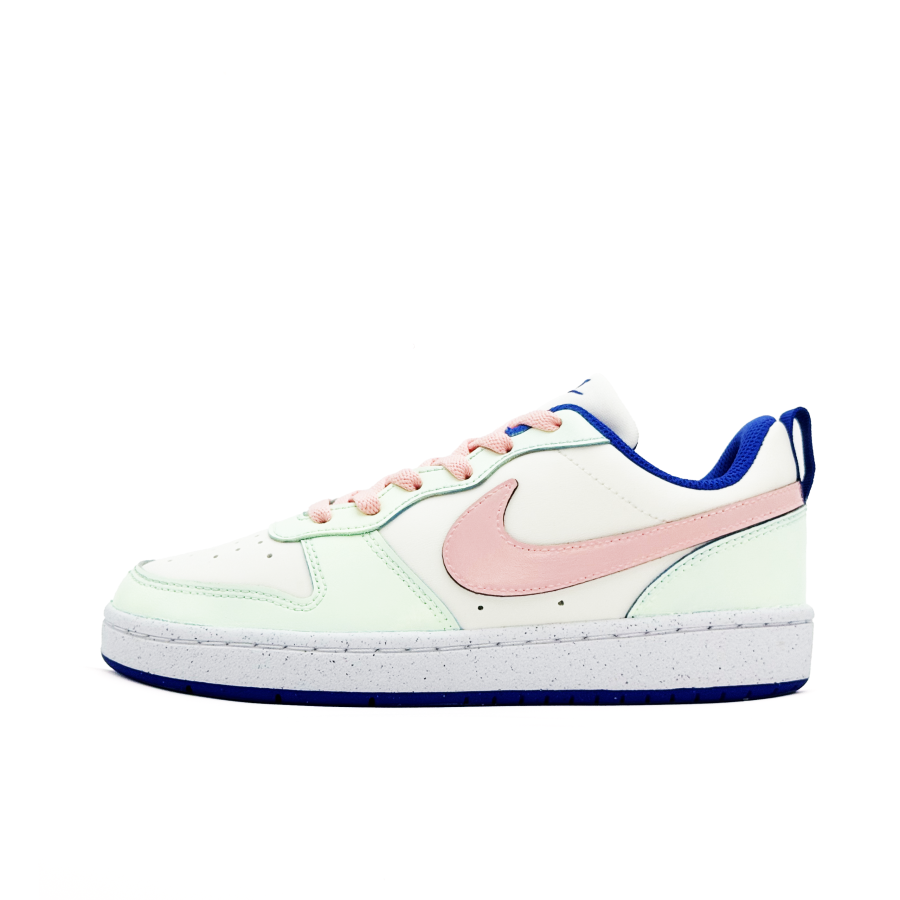 Nike Nike Court Borough Mint Rose Leather Slip Resistant Abrasion Resistant Low top Kids' Skateboarding Shoes Pink Green