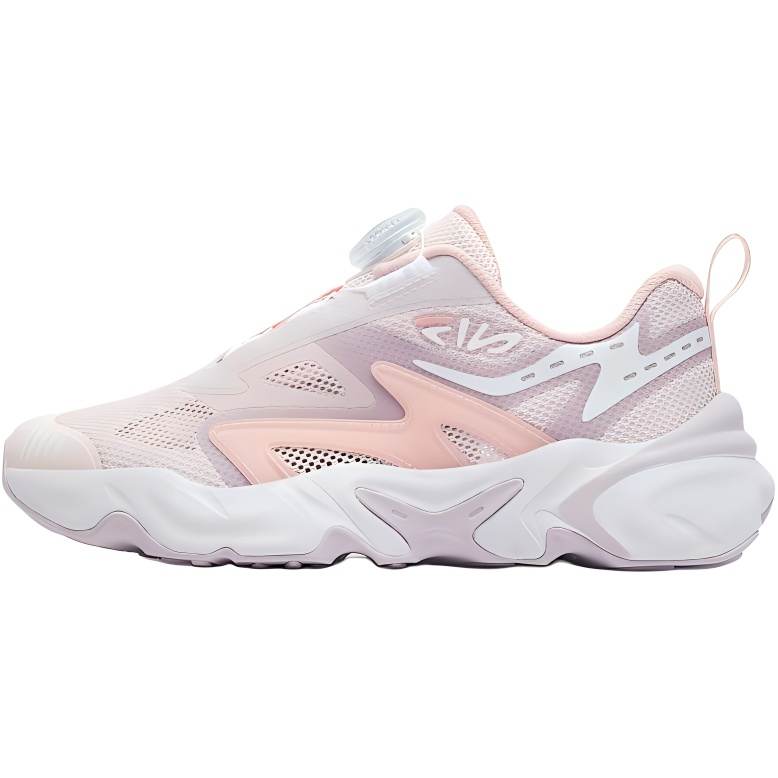 FILA KIDS Spark Roller Skates Lightweight Cushioning Kids' Running Shoes Natural Fog Pink / Orchid Purple Teenagers