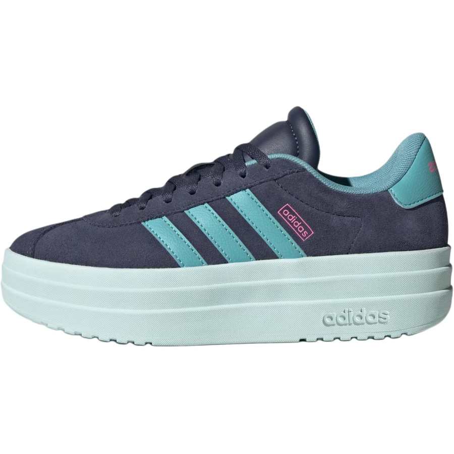 Adidas Adidas VL Court Bold Low top Kids' Skateboarding Shoes Blue Green Unisex
