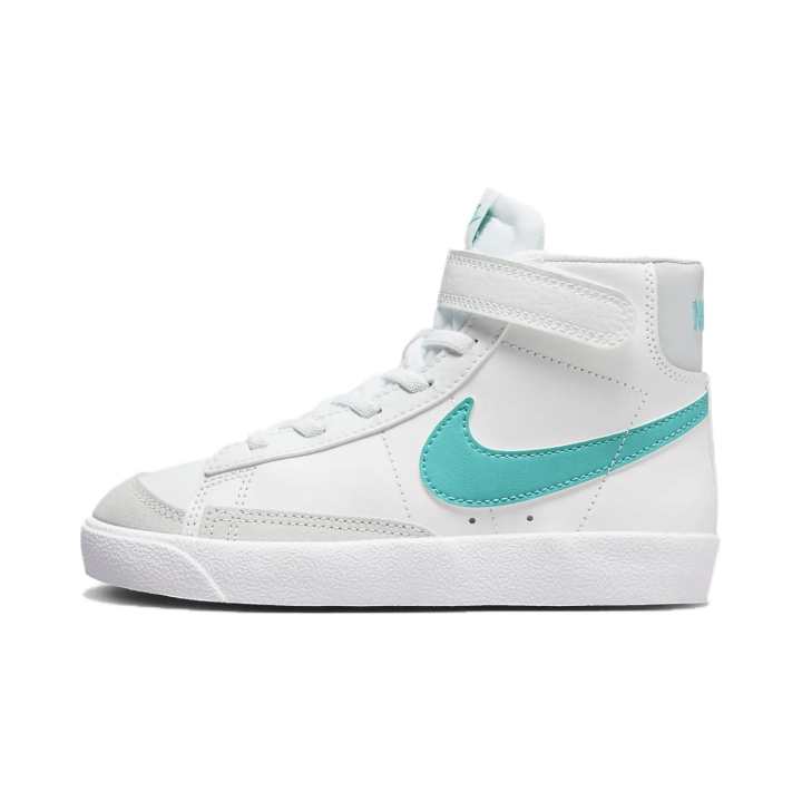 Nike Nike Blazer Soft And Comfortable Slip Resistant Abrasion Resistant Mid top Kids' Skateboarding Shoes White