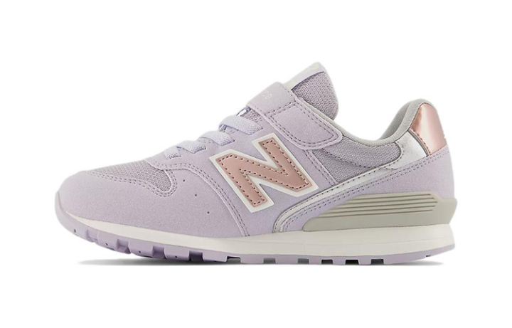 New Balance New Balance 996 Collection Comfortable Abrasion Resistant Low top Kids' Running Shoes Light Purple White