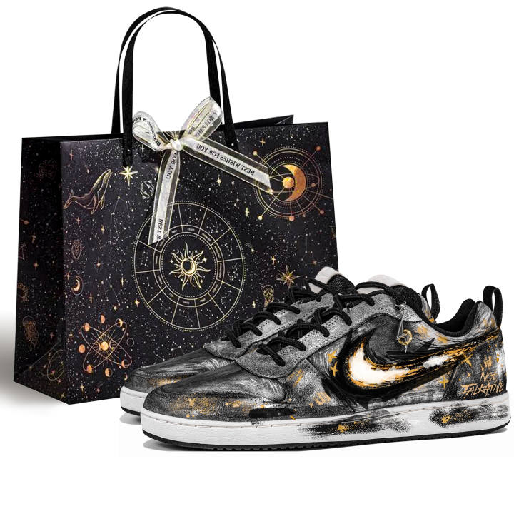 Nike Nike Court Borough Skateboard Shoes Men's Low Top Gold/White
