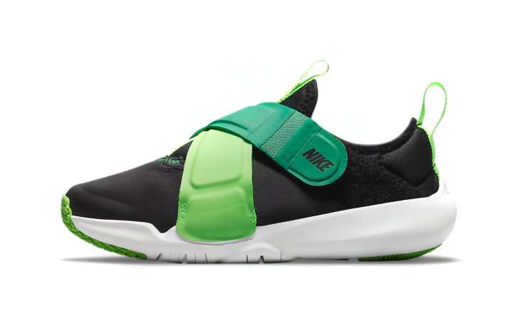 Nike Nike Flex Advance Low top Kids' Running Shoes Black Green Children Aged 3 7 Years Old
