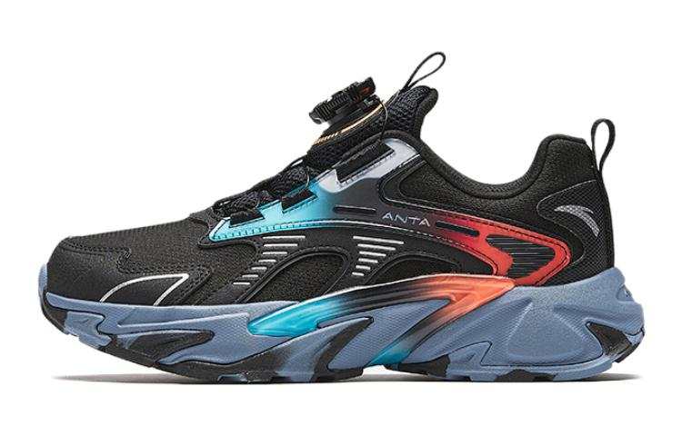 Antakids Cushioning Low top Casual Shoes Black Blue Teenagers