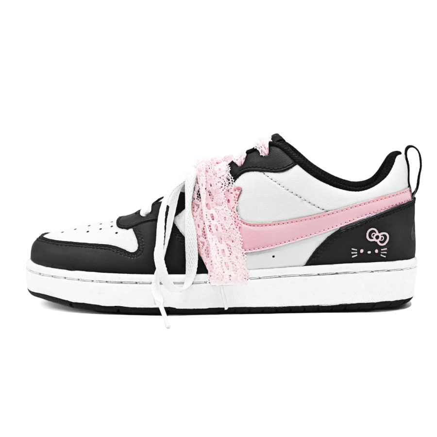 Nike Nike Court Borough Caramel Frost Leather Low top Kids' Skateboarding Shoes Pink Kids'