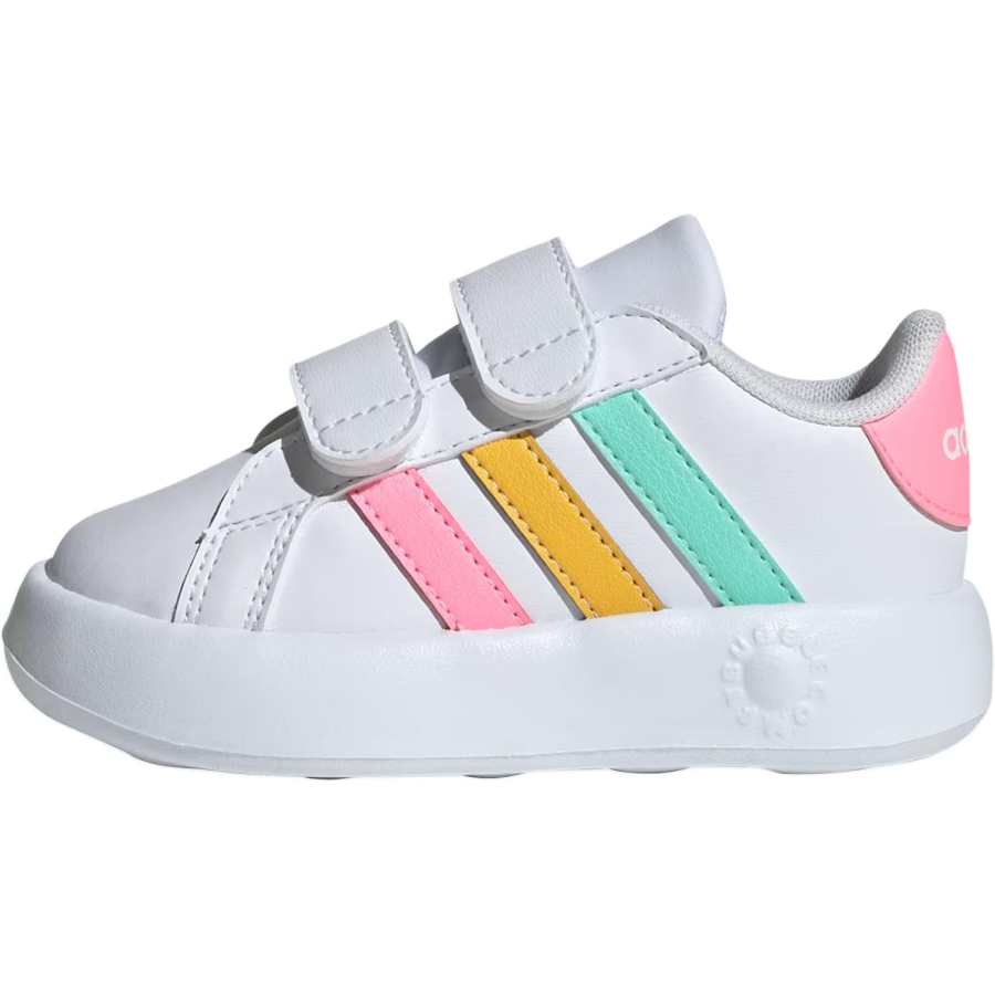 Adidas Adidas GRAND COURT 2.0 Synthetic Leather Low top Toddler Shoes White Infant And Toddler