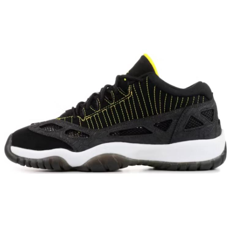 Jordan Jordan Air Jordan 11 Slip Resistant Abrasion Resistant Low top Casual Shoes Black Unisex