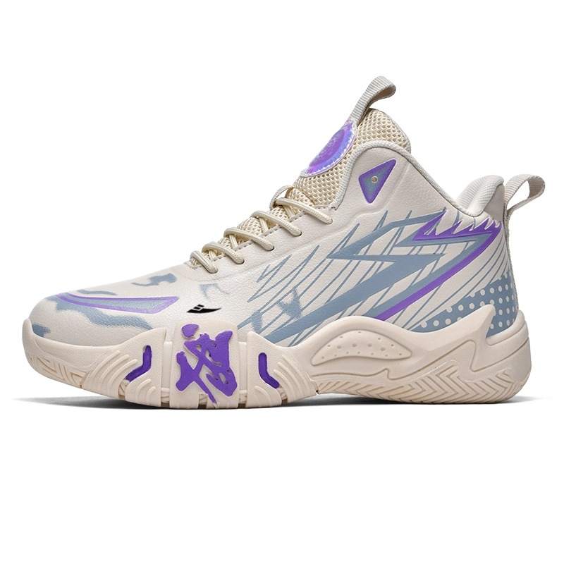 KUDING Cushioning High top Basketball Shoes Unisex
