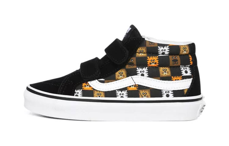 Vans SK8 Reissue V Mid top Kids' Skateboarding Shoes Black Children Aged 3 7 Years Old