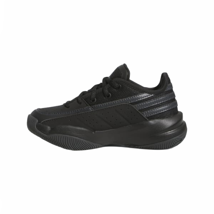 Adidas Adidas Front Court Slip Resistant Abrasion Resistant Low top Kids' Running Shoes Black Children Aged 3 7 Years Old