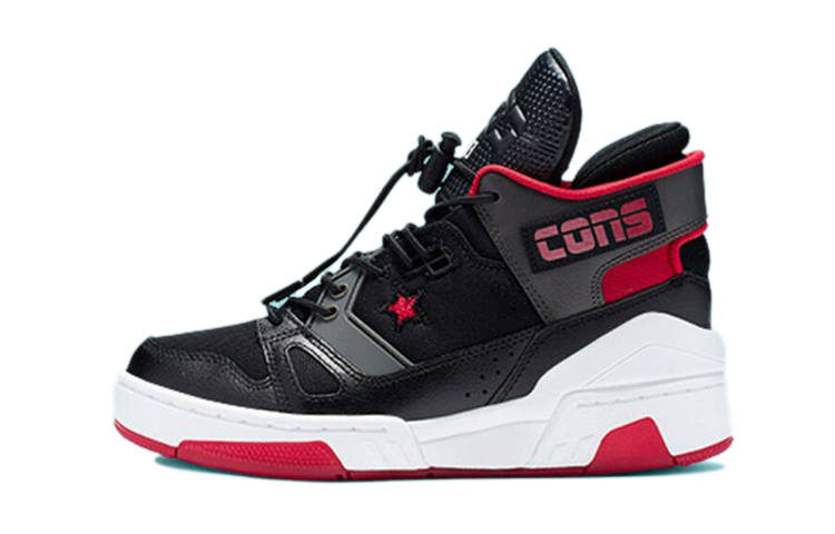 Converse ERX 260 Casual Abrasion Resistant High top Kids' Skateboarding Shoes Black Red Teenagers