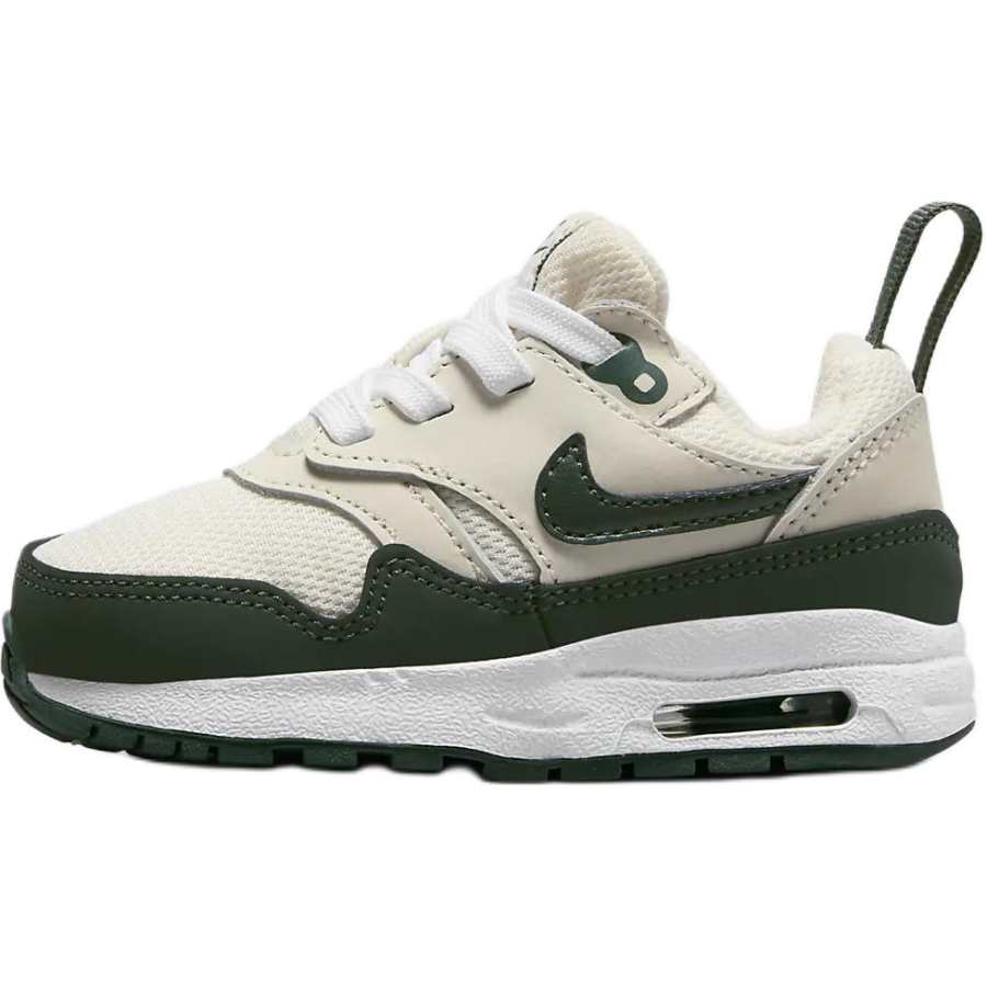 Nike Nike Air Max 1 Abrasion Resistant Abrasion Resistant Low top Toddler Shoes Beige Green Infant And Toddler