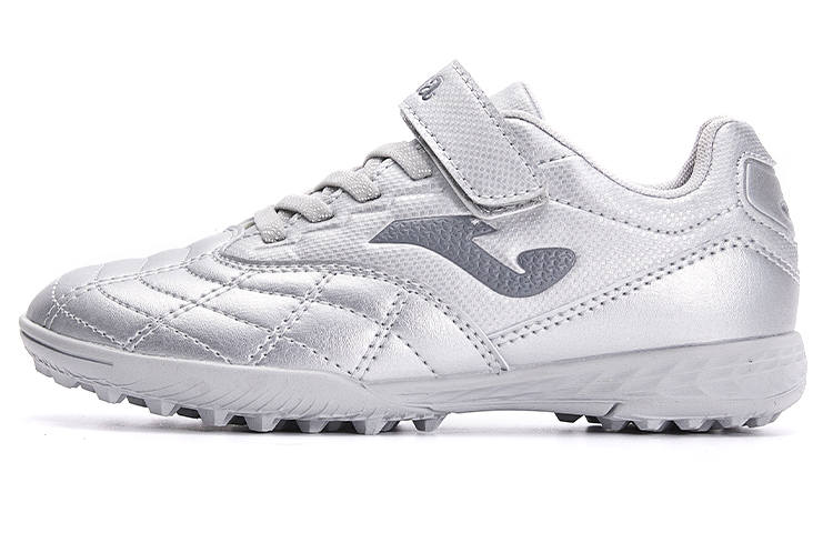 Joma Slip Resistant Abrasion Resistant Low top Soccer Shoes Silver Kids'