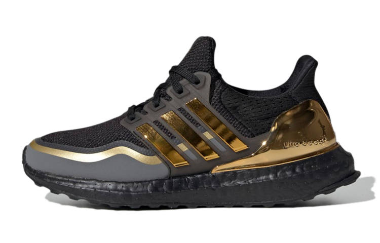 Adidas Adidas ULT Ultraboost Metallic J Low top Kids' Running Shoes Black Gold Teenagers