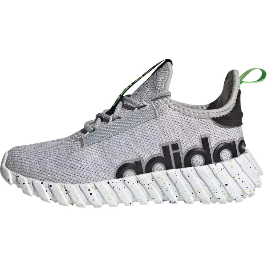 Adidas Adidas KAPTIR 3.0 Slip Resistant Abrasion Resistant Low top Kids' Running Shoes Gray Kids'