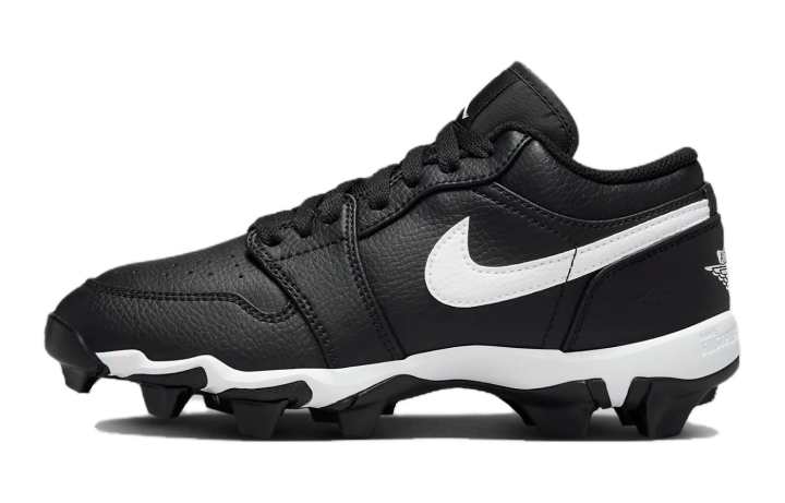 Jordan Jordan Air Jordan 1 Cushioning, Wear Resistant Low top Kids' Training Shoes Black White Kids'