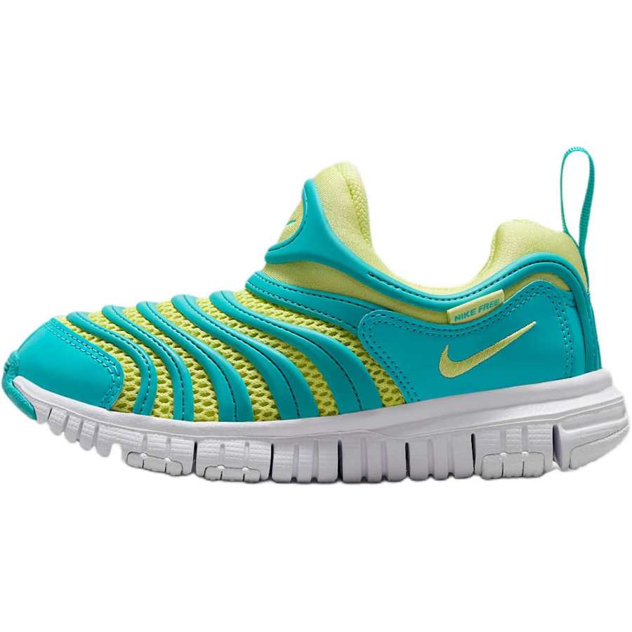 Nike Nike Dynamo Free Slip Resistant Abrasion Resistant Low top Kids Lifestyle Shoes Blue Yellow Children Aged 3 7 Years Old