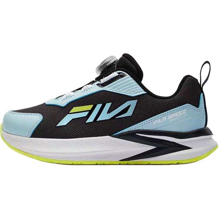 FILA KIDS BOA Synthetic Leather, Textile Abrasion Resistant Breathable Low top Kids' Running Shoes