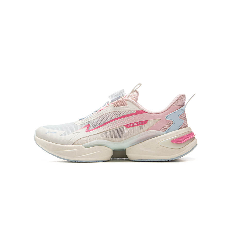 Li-Ning YOUNG Li Ning YOUNG Sports Life Collection Low top Casual Shoes Light Rose Pink/Ecru/Sky Blue