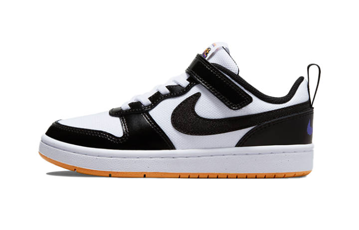 Nike Nike Court Borough 2 Casual Low top Skateboard Shoes Black White Kids'