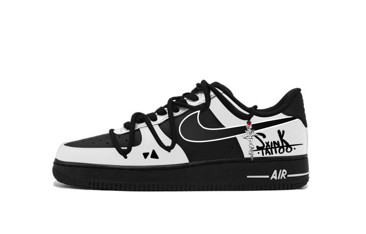 Nike Nike Air Force 1 Gothic Arts Abrasion Resistant Slip Resistant Low top Kids' Skateboarding Shoes Unisex