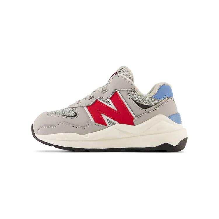 New Balance New Balance NB 5740 Bungee Toddler 'Concrete Team Red' Low top Baby & Toddler Shoes Gray Red Blue Infant And Toddler
