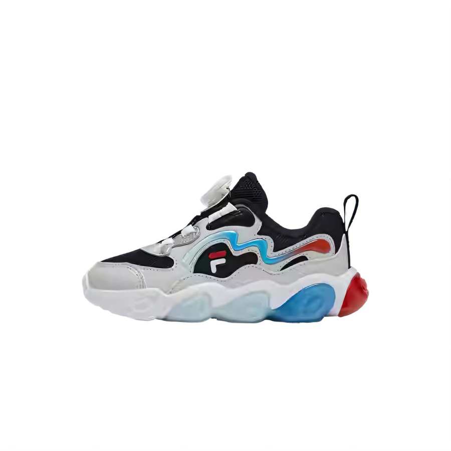 FILA KIDS BOA Slip Resistant Low top Training Shoes Black Sun Stone Gray Kids'