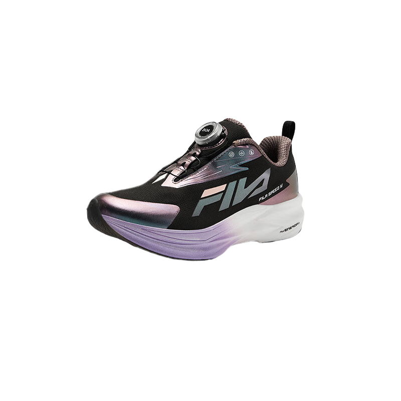 FILA KIDS Slip Resistant Cushioning Low top Kids' Running Shoes Black Teenagers