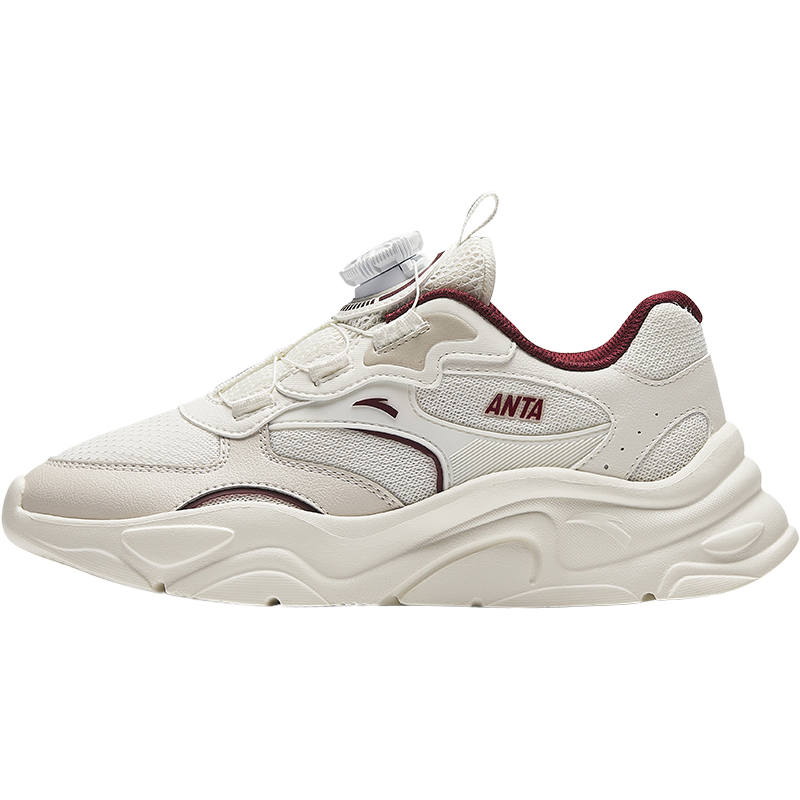 Antakids Casual Shoes White Gray Red Teenagers