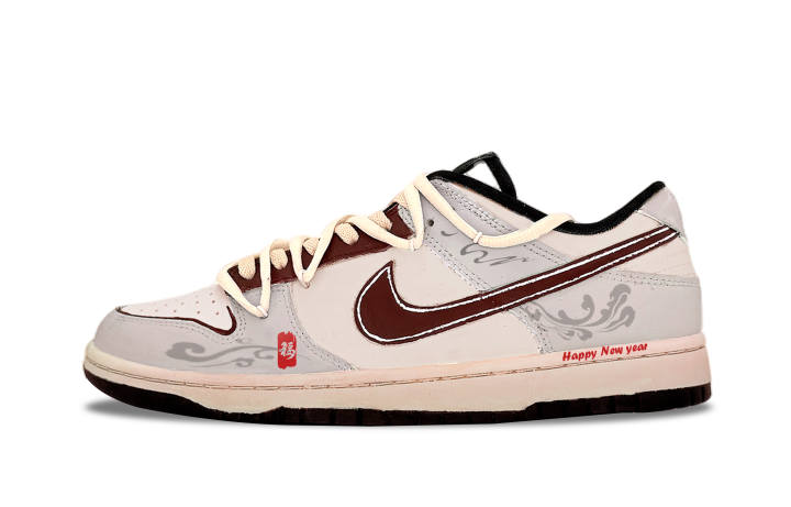 Nike Nike Dunk Blessing Throughout The Journey Leather Slip Resistant Slip Resistant Low top Kids' Skateboarding Shoes
