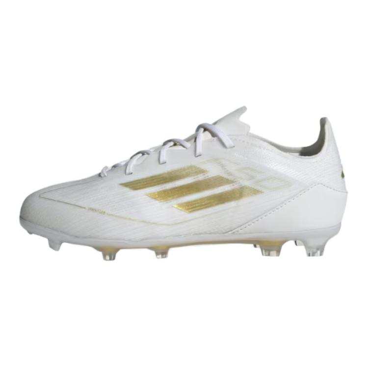 Adidas Adidas F50 Slip Resistant Abrasion Resistant Low top Kids' Soccer Shoes White Gold Kids'